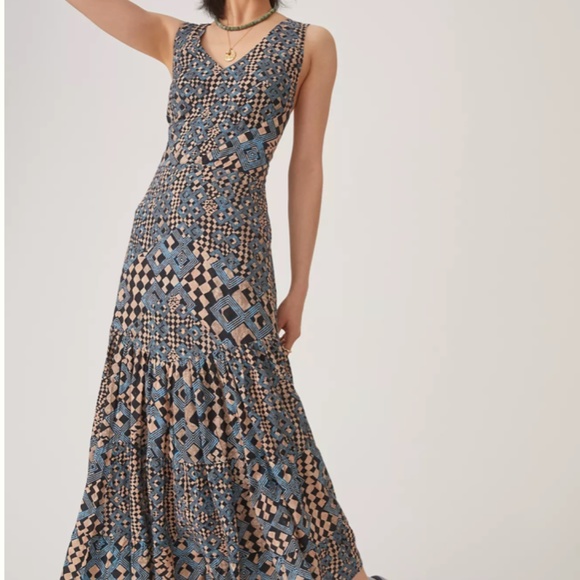 Anthropologie Dresses & Skirts - ONE DAY SALE NWT ANTHROPOLOGIE LET ME BE FLOUNCED MAXI DRESS